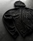 "DAWNS LULL" WAFFLE KNIT HOODIE