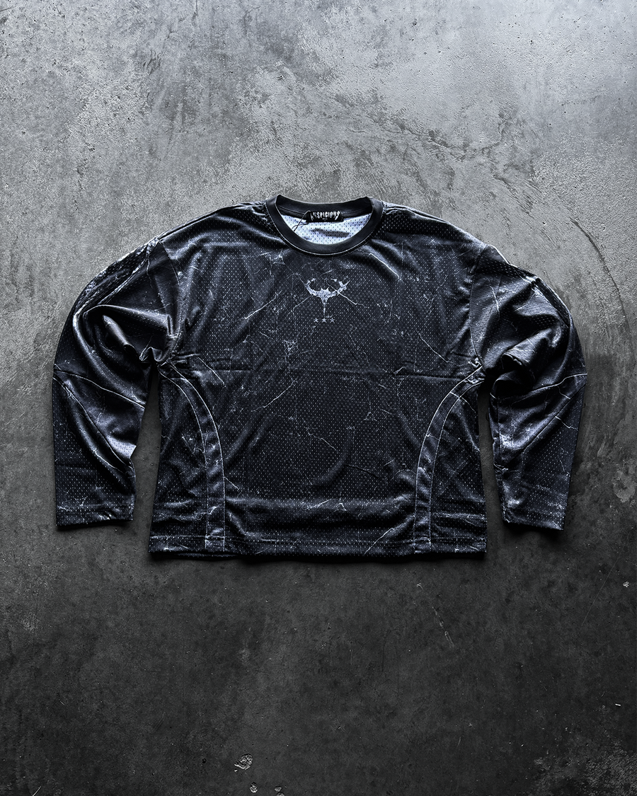 "MORSE" PANELED MOTO JERSEY