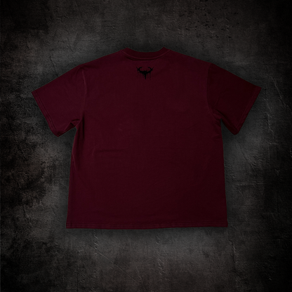 LUXURY BLANK TEE (MAROON)