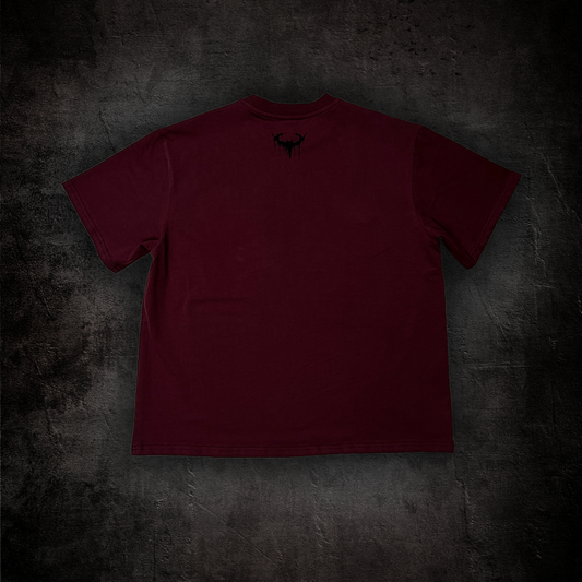 LUXURY BLANK TEE (MAROON)