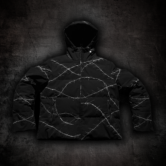 Barbed Puffer Jacket Size Up