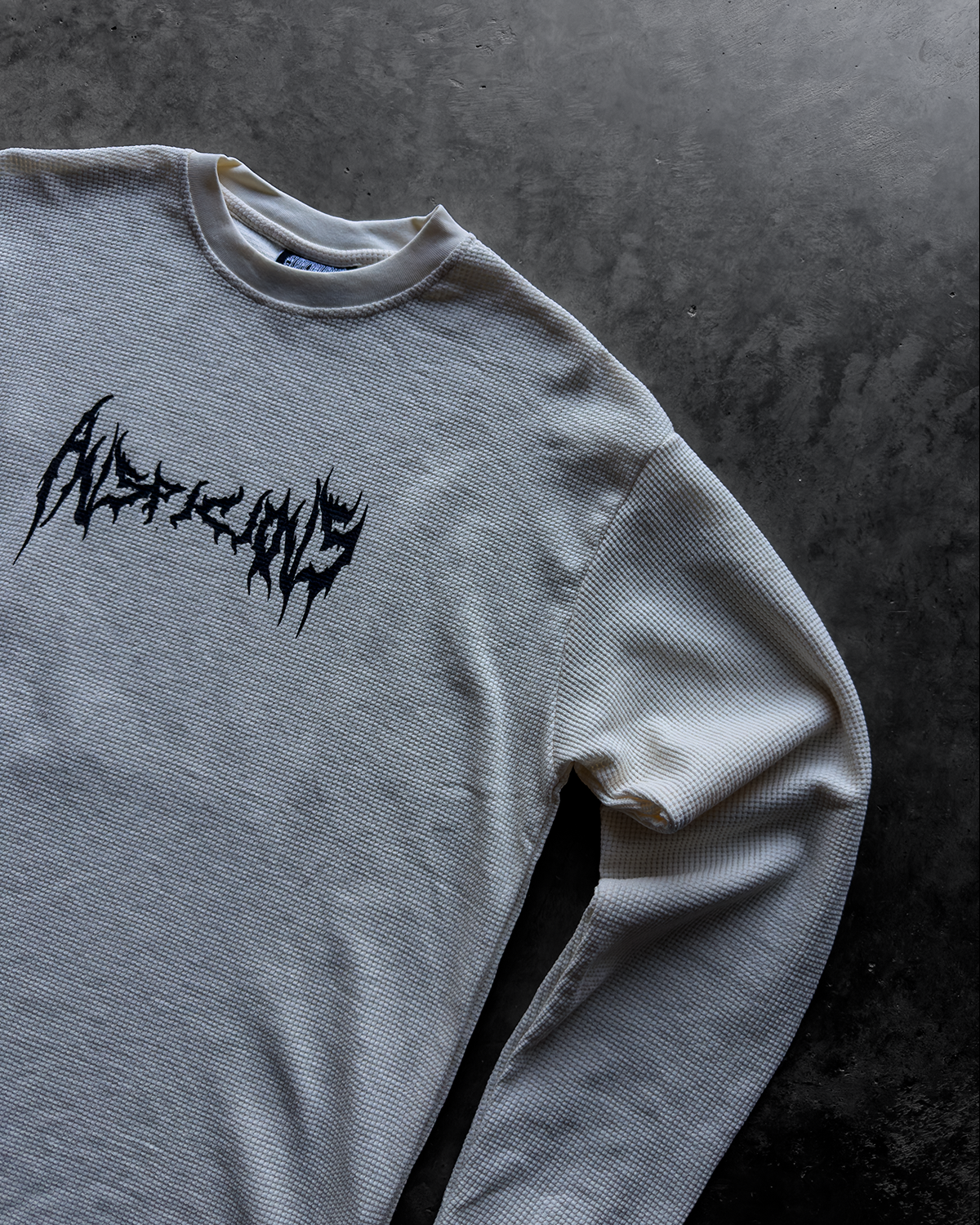 "IVORY" ARACHNID WAFFLE LONGSLEEVE