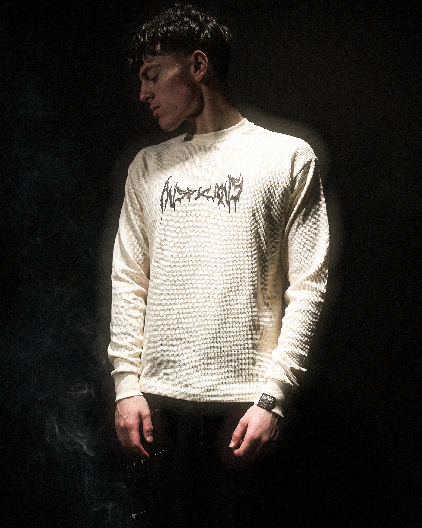 IVORY ARACHNID WAFFLE LONGSLEEVE