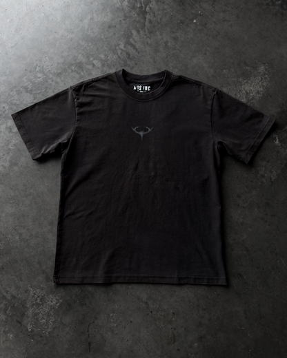 "SERPENTS FATE" RUST WASHED OVERSIZED TEE