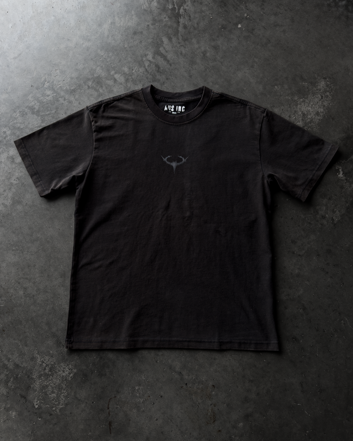 "SERPENTS FATE" RUST WASHED OVERSIZED TEE