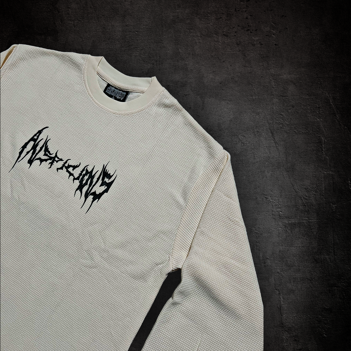 "IVORY" ARACHNID WAFFLE LONGSLEEVE