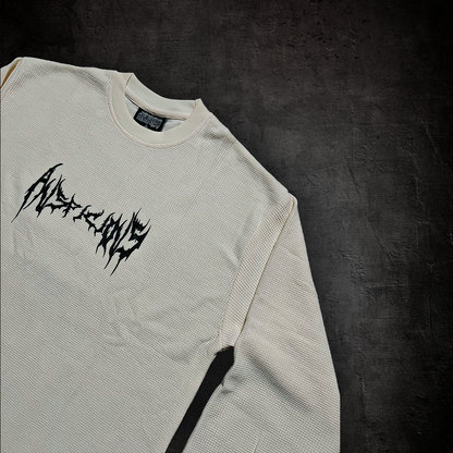 "IVORY" ARACHNID WAFFLE LONGSLEEVE