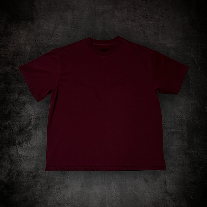 LUXURY BLANK TEE (MAROON)