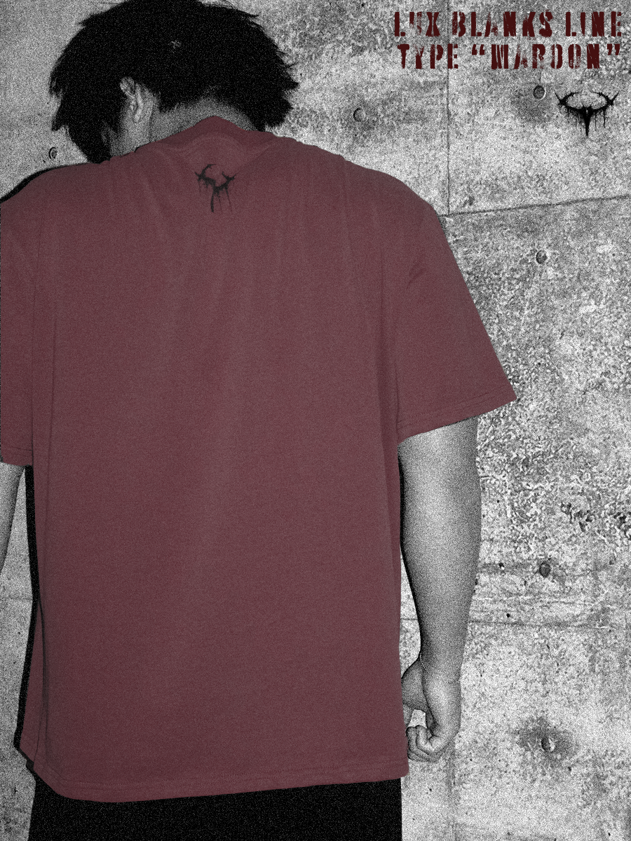 LUXURY BLANK TEE (MAROON)