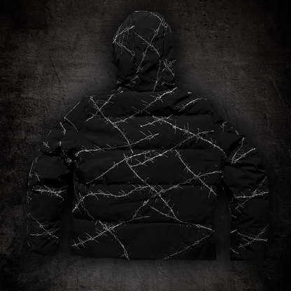 Barbed Puffer Jacket Size Up